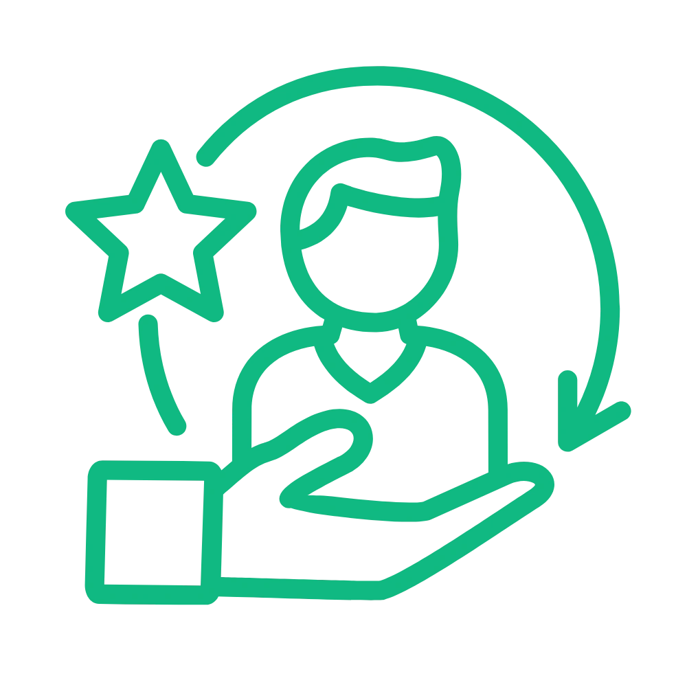 Higher customer retention icon